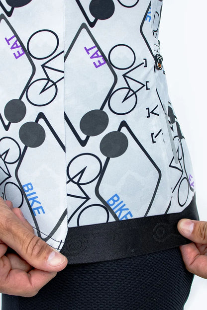 Camisa Ciclismo Manga Longa Márcio May Funny White Bike Repeat