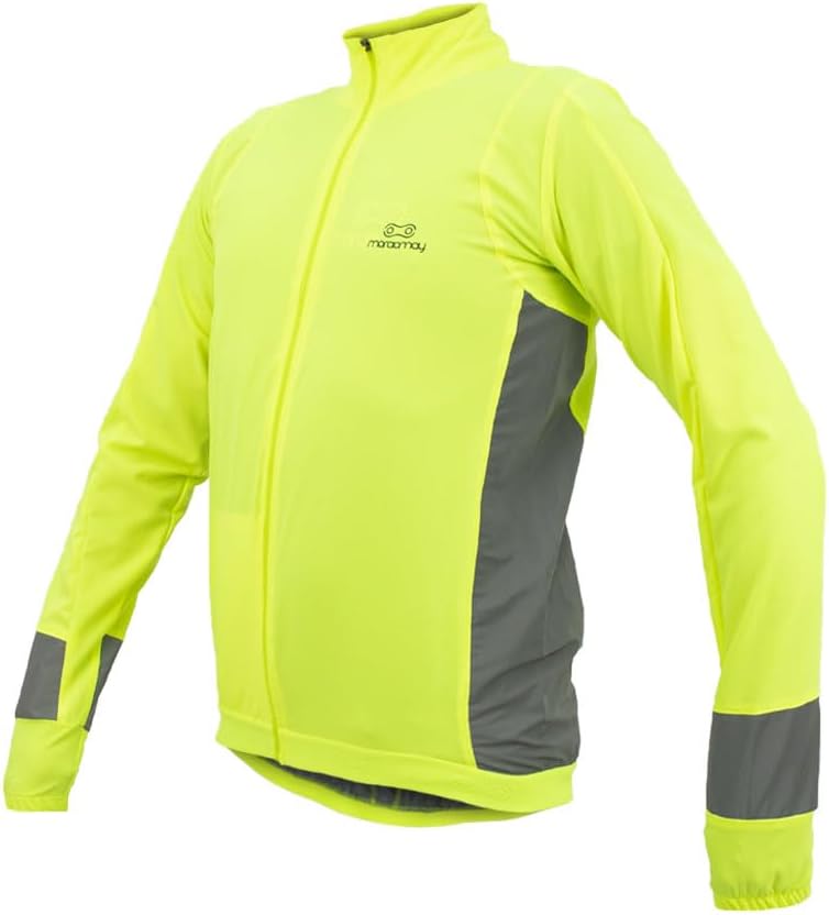 Jaqueta Corta Vento de Ciclismo Márcio May 4Way Reflex Amarelo Flúor