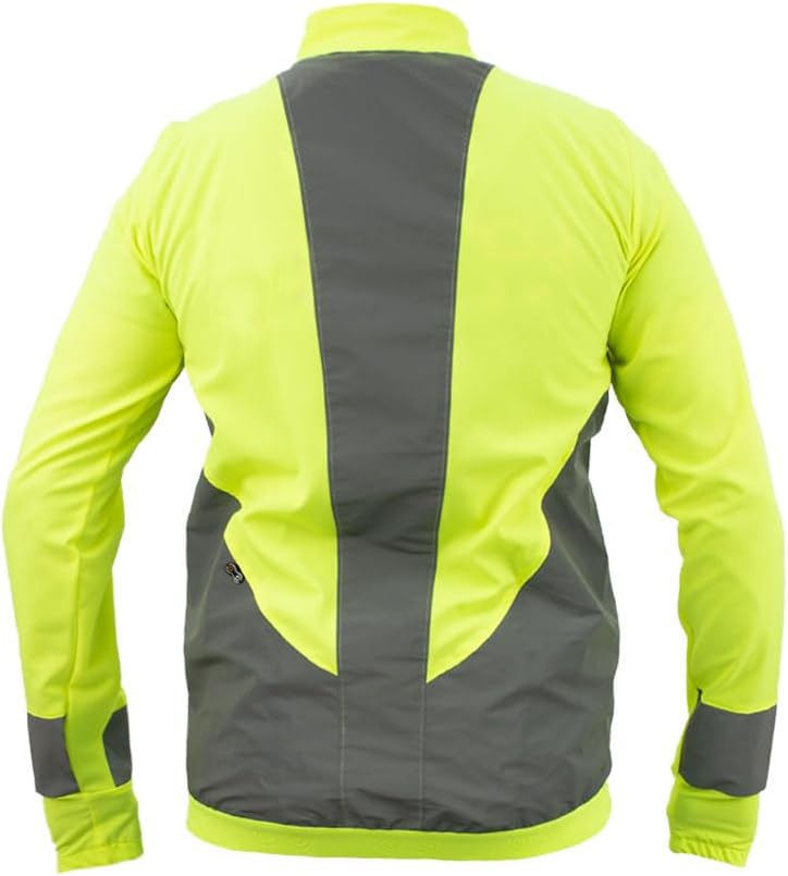 Jaqueta Corta Vento de Ciclismo Márcio May 4Way Reflex Amarelo Flúor