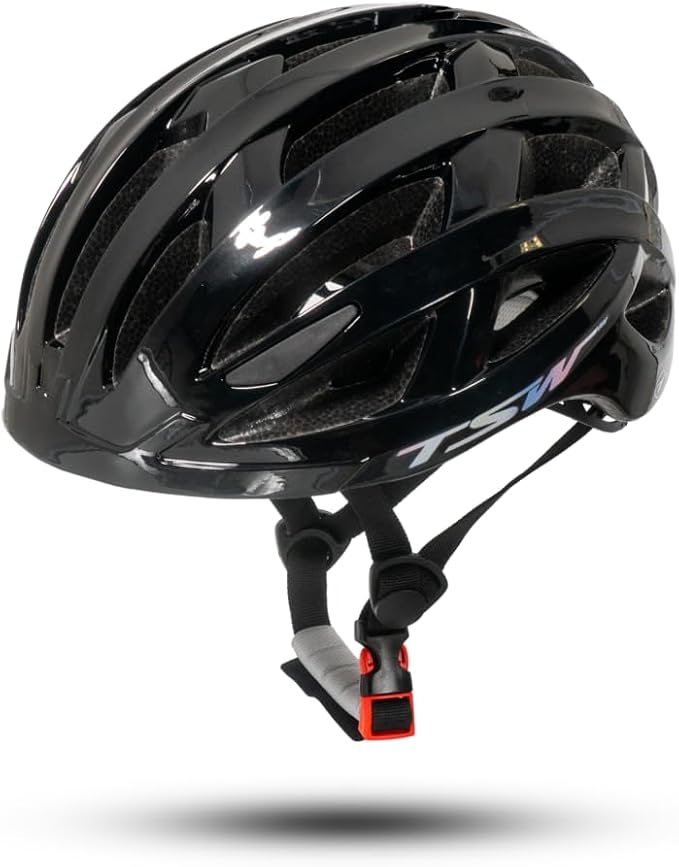 Capacete Ciclismo Bicicleta TSW Team III Ajustável 22 Entradas de Ar - Preto