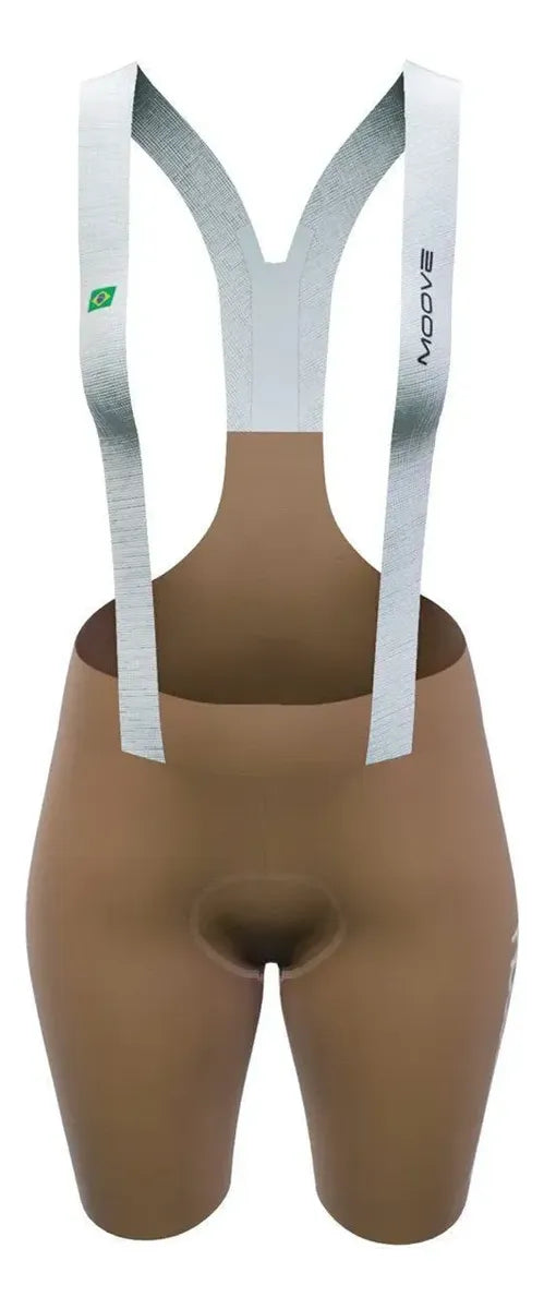 Bretelle De Ciclismo Marcio May Moove Gel Feminino Cacau