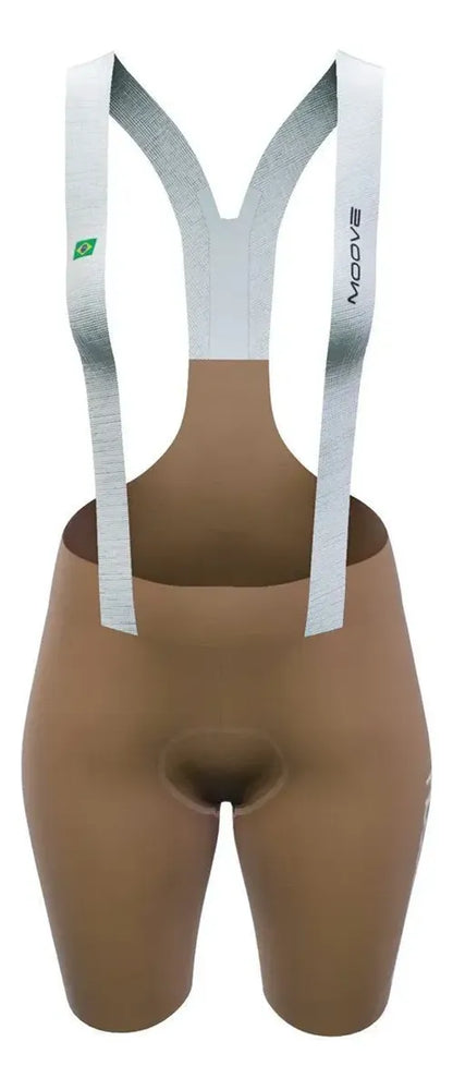Bretelle De Ciclismo Marcio May Moove Gel Feminino Cacau