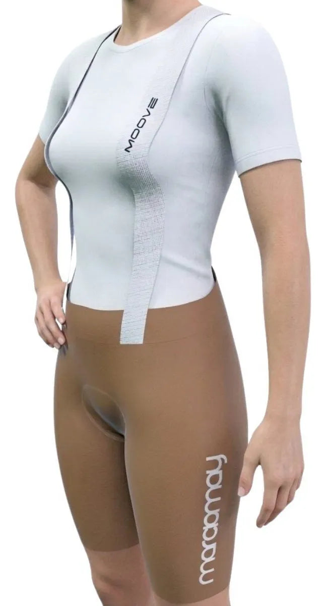 Bretelle De Ciclismo Marcio May Moove Gel Feminino Cacau
