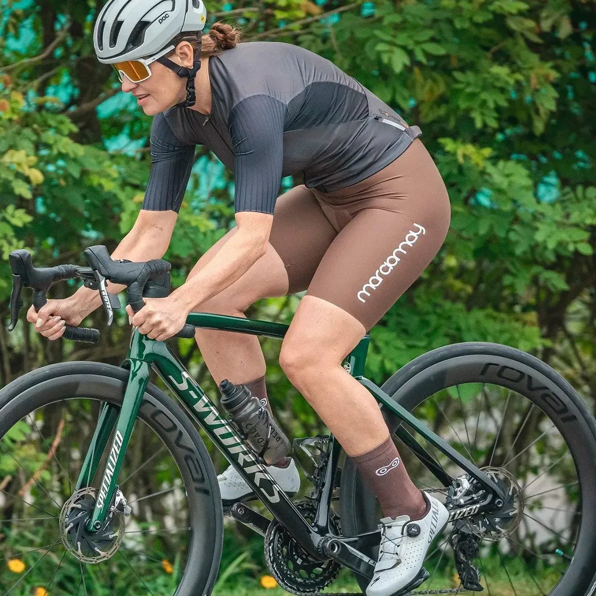 Bretelle De Ciclismo Marcio May Moove Gel Feminino Cacau