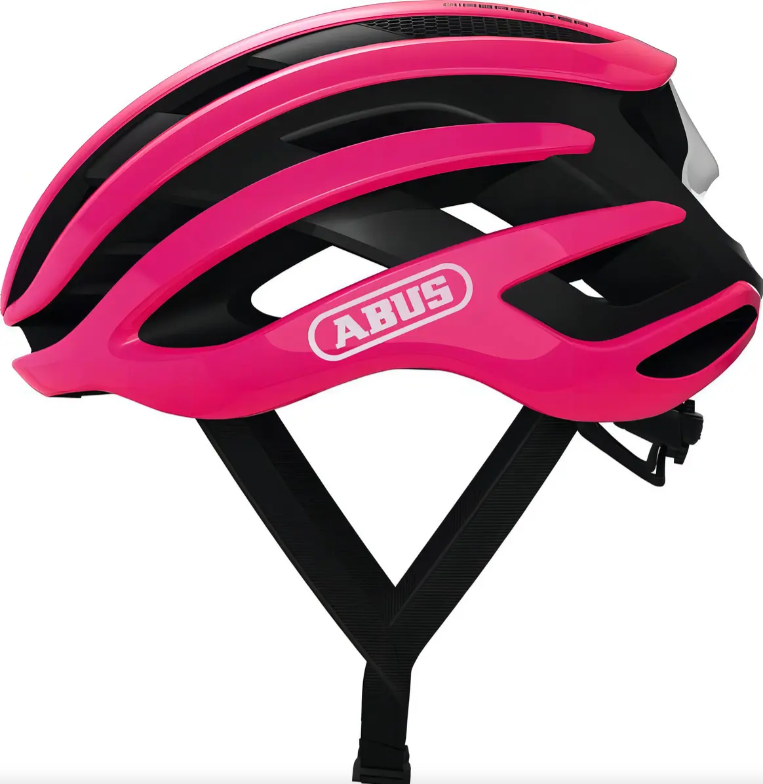 Capacete Bike Abus Airbreaker Cor Preto/rosa