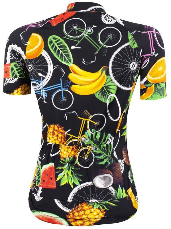 Camisa de Ciclismo Feminina Marcio May Funny Tropical Bike