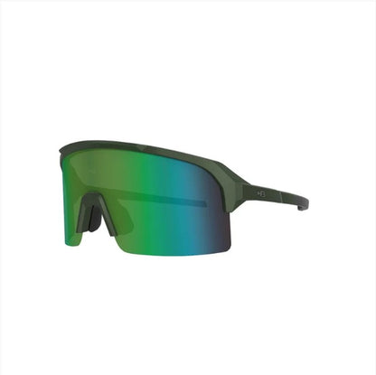 Óculos de Sol HB Edge esportivo Matte Metallic Green Chromen