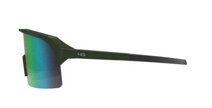 Óculos de Sol HB Edge esportivo Matte Metallic Green Chromen